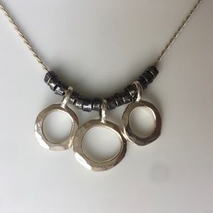 PZ Isreal 925 3 Loop Pendant Necklace